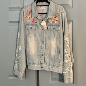 Johnny Was Lidia Denim Jacket.